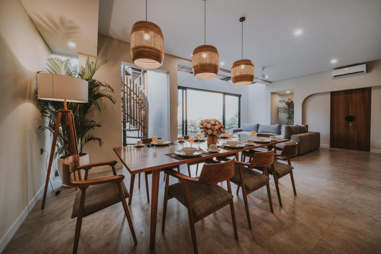 New 4 Bedroom 5 Min Walk To Berawa Beach Enclosed Livng Canggu  Ngoại thất bức ảnh